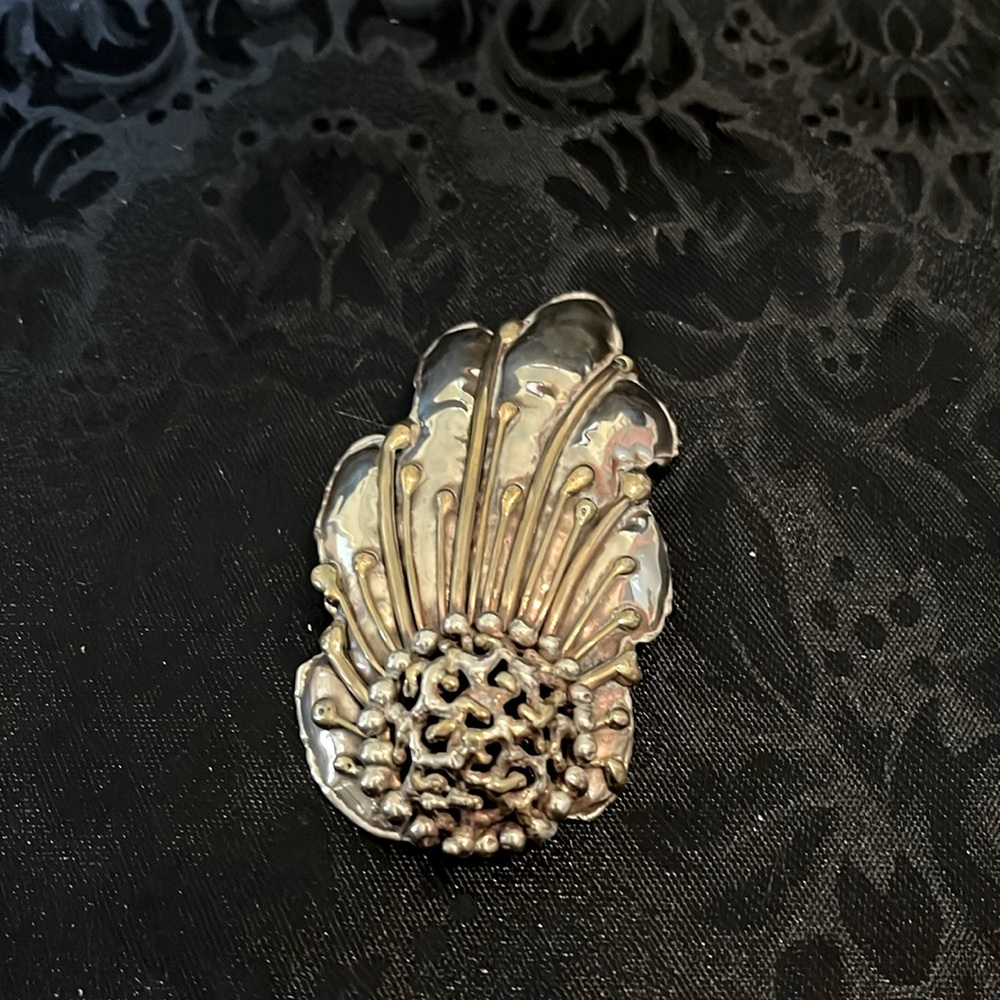 Gold metal pin